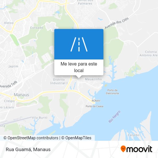 Rua Guamá mapa