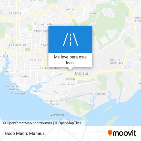 Beco Madri mapa