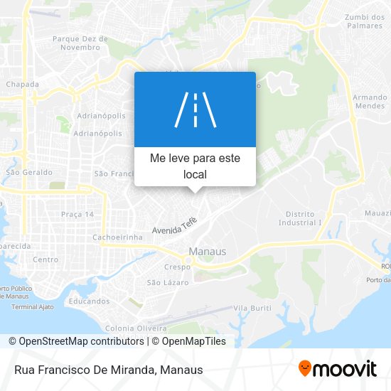 Rua Francisco De Miranda mapa