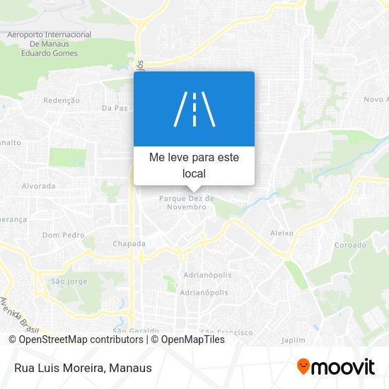 Rua Luis Moreira mapa