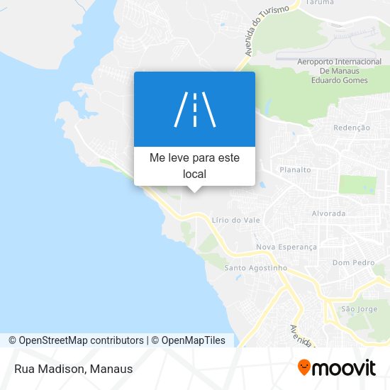 Rua Madison mapa