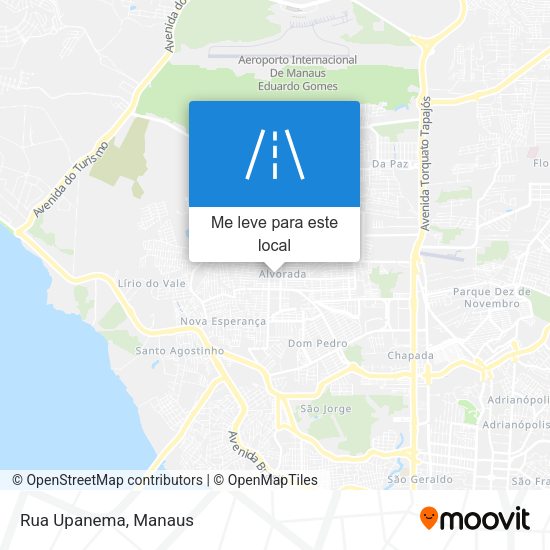 Rua Upanema mapa