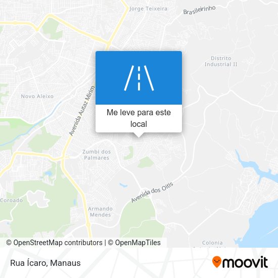 Rua Ícaro mapa