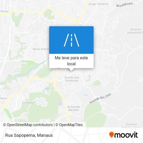 Rua Sapopema mapa