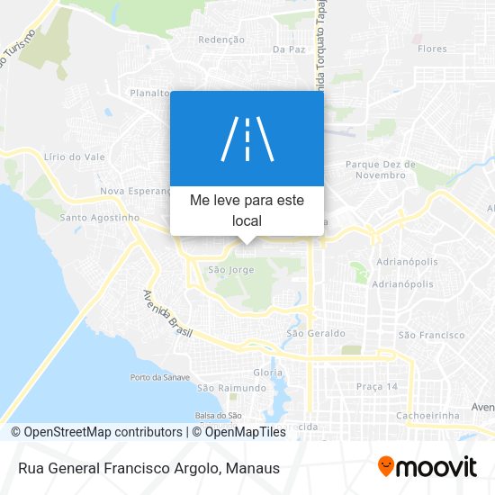 Rua General Francisco Argolo mapa