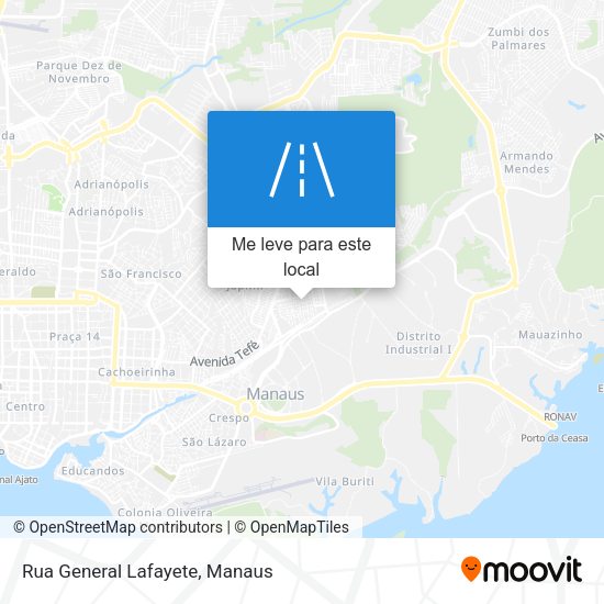 Rua General Lafayete mapa