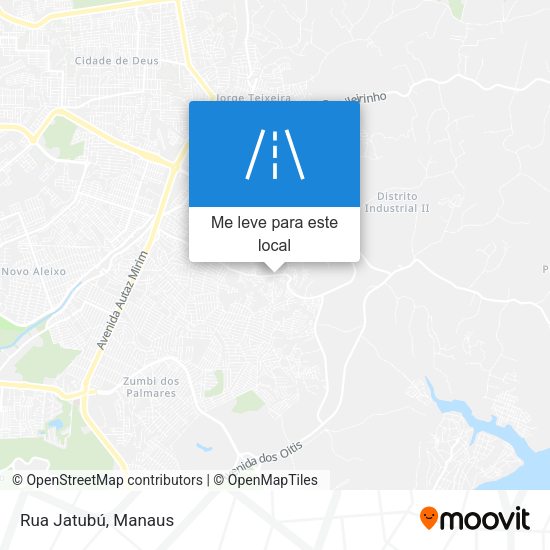 Rua Jatubú mapa