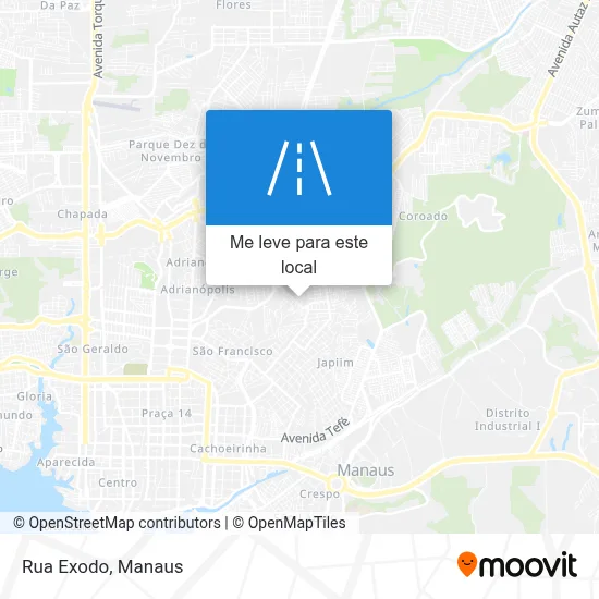 Rua Exodo mapa
