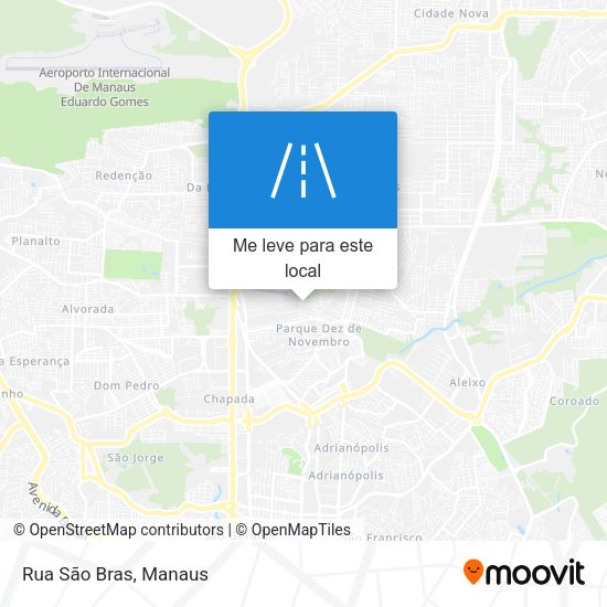 Rua São Bras mapa