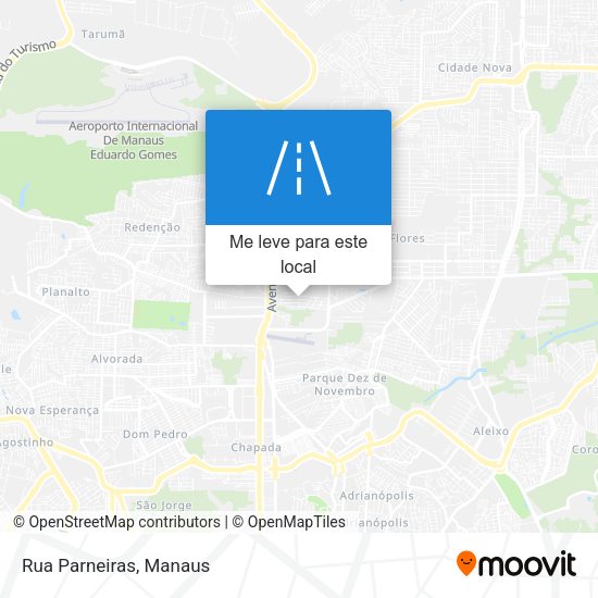 Rua Parneiras mapa