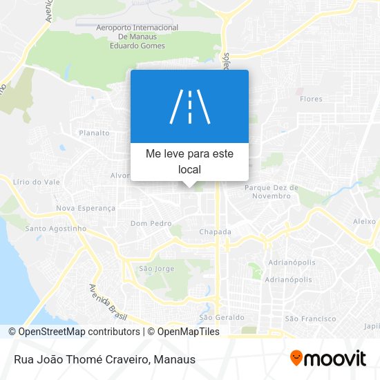 Rua João Thomé Craveiro mapa