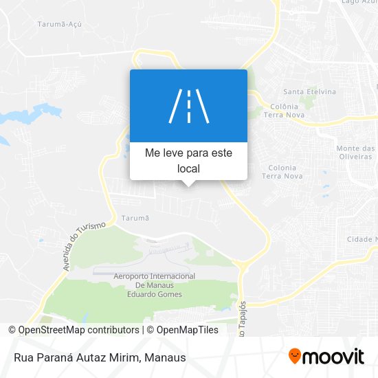 Rua Paraná Autaz Mirim mapa