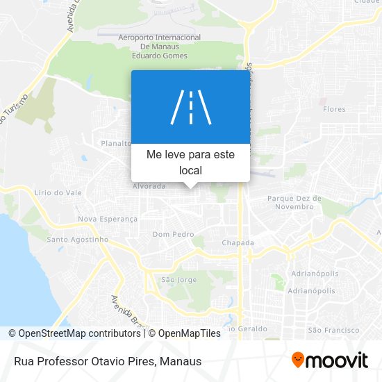 Rua Professor Otavio Pires mapa