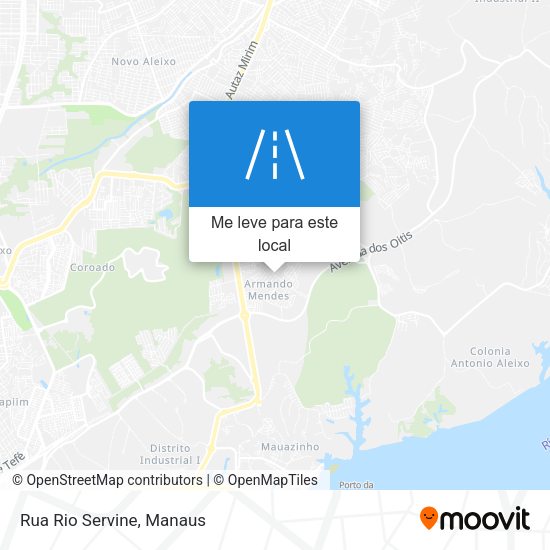 Rua Rio Servine mapa