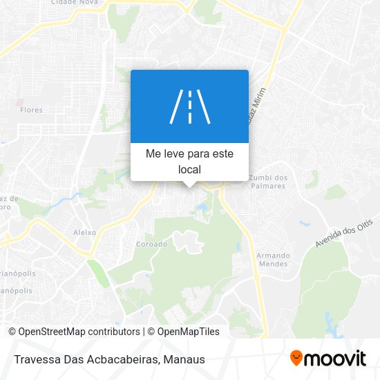 Travessa Das Acbacabeiras mapa