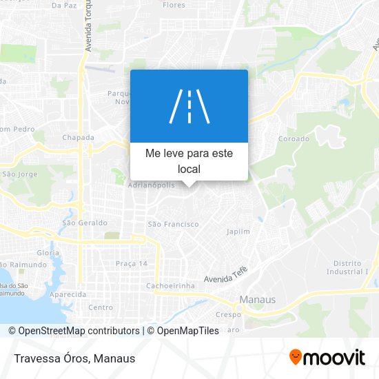 Travessa Óros mapa