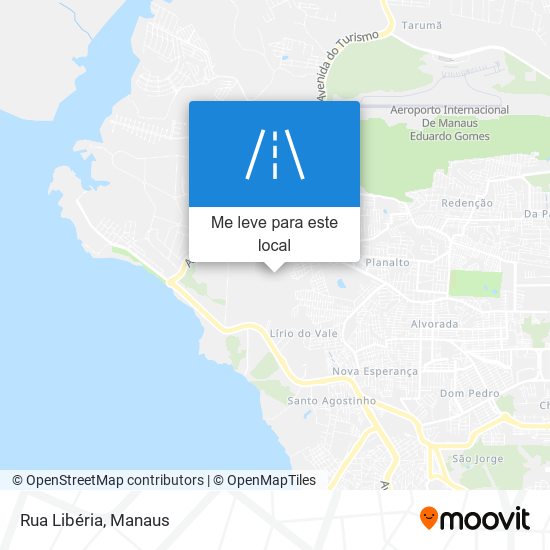 Rua Libéria mapa