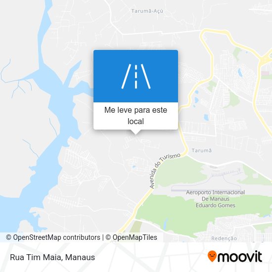 Rua Tim Maia mapa
