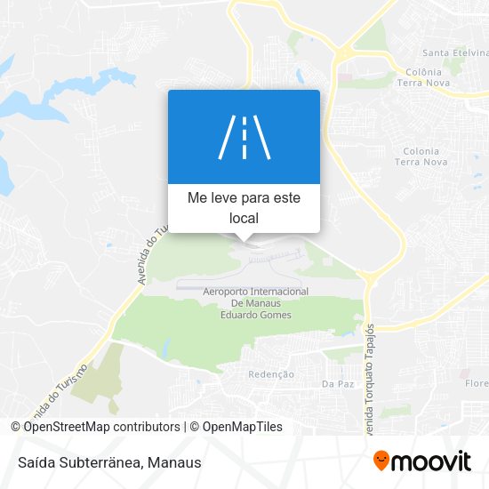 Saída Subterränea mapa