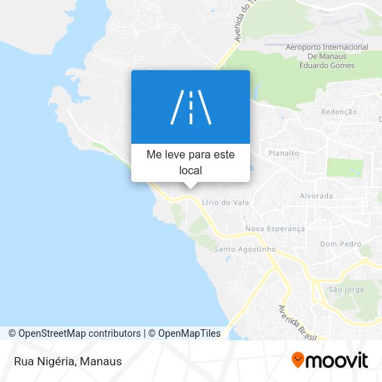 Rua Nigéria mapa