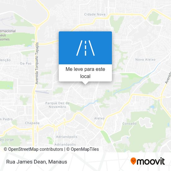Rua James Dean mapa