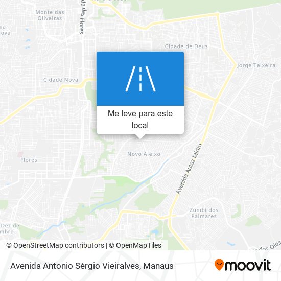 Avenida Antonio Sérgio Vieiralves mapa