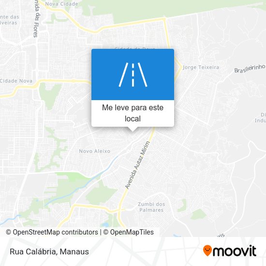 Rua Calábria mapa