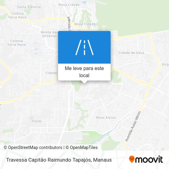 Travessa Capitão Raimundo Tapajós mapa