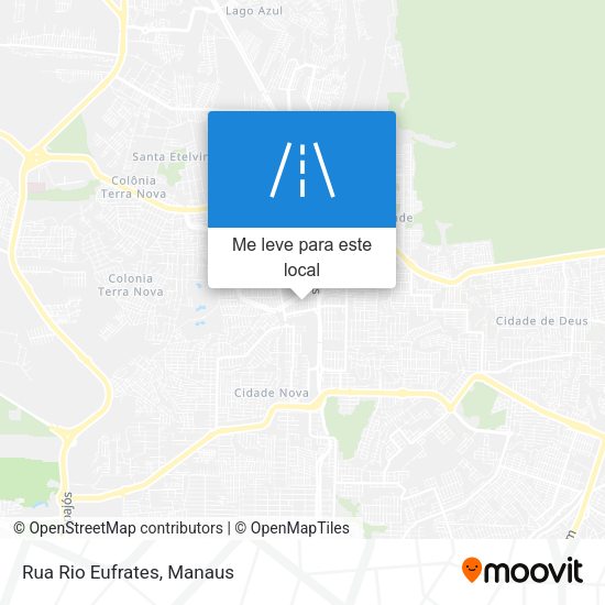 Rua Rio Eufrates mapa