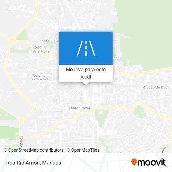 Rua Rio Arnon mapa