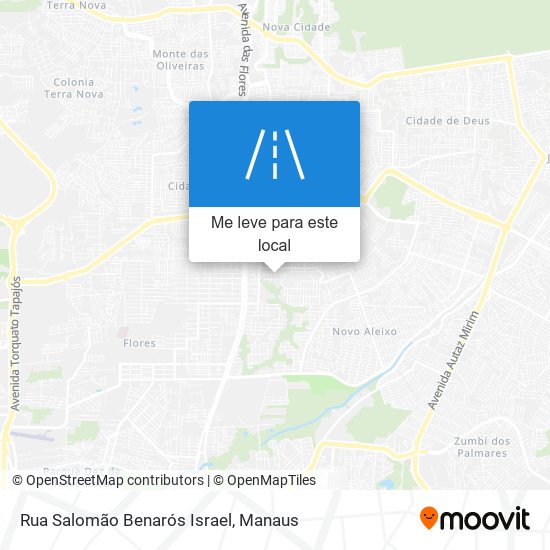 Rua Salomão Benarós Israel mapa