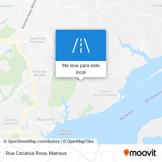 Rua Cacatua Rosa mapa