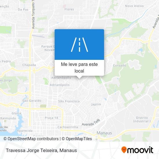 Travessa Jorge Teixeira mapa