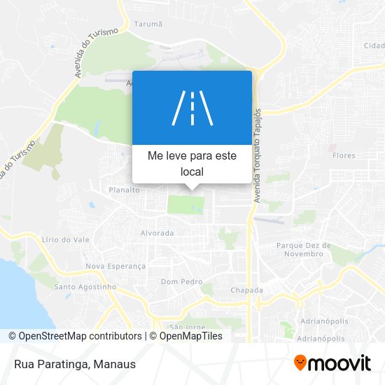 Rua Paratinga mapa