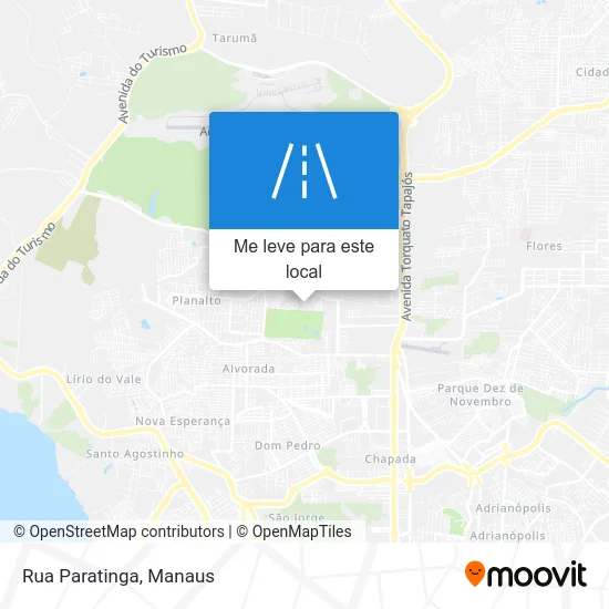 Rua Paratinga mapa