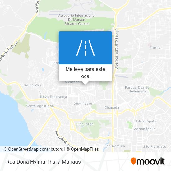 Rua Dona Hylma Thury mapa