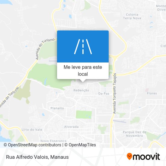 Rua Alfredo Valois mapa