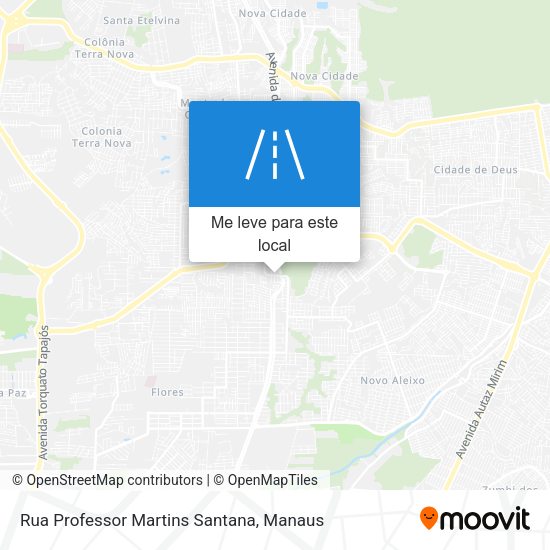 Rua Professor Martins Santana mapa