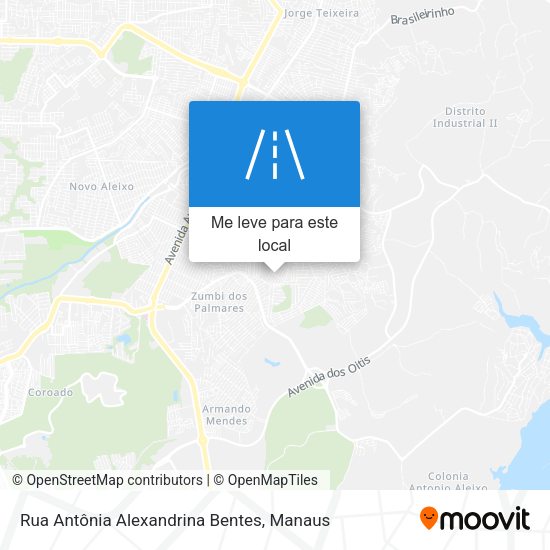 Rua Antônia Alexandrina Bentes mapa
