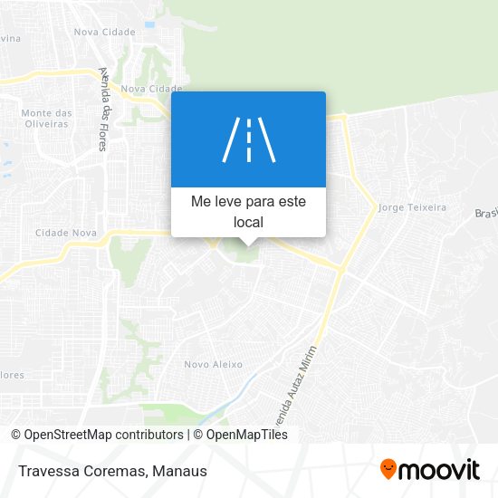 Travessa Coremas mapa