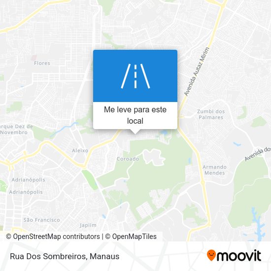 Rua Dos Sombreiros mapa