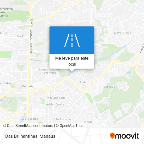 Das Brilhantinas mapa
