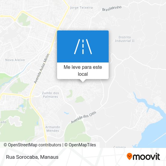 Rua Sorocaba mapa