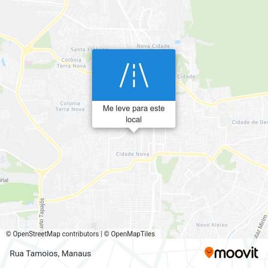 Rua Tamoios mapa