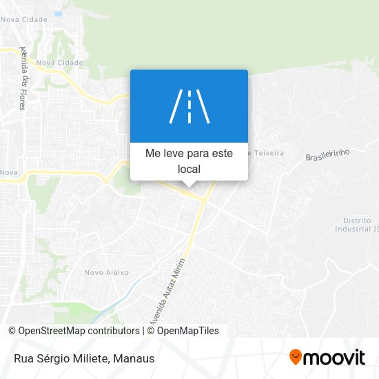 Rua Sérgio Miliete mapa