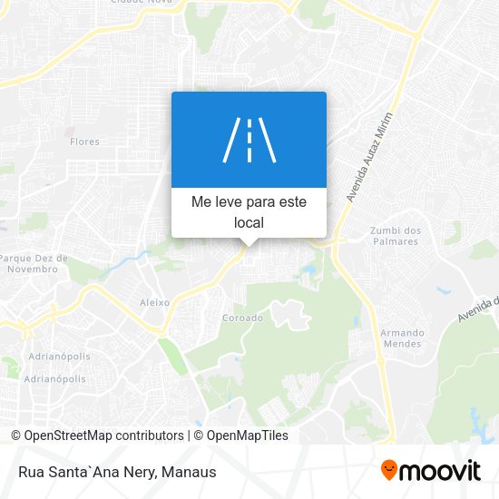 Rua Santa`Ana Nery mapa