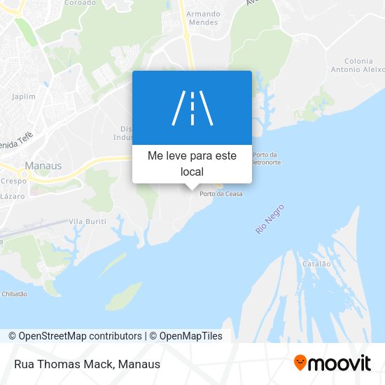 Rua Thomas Mack mapa