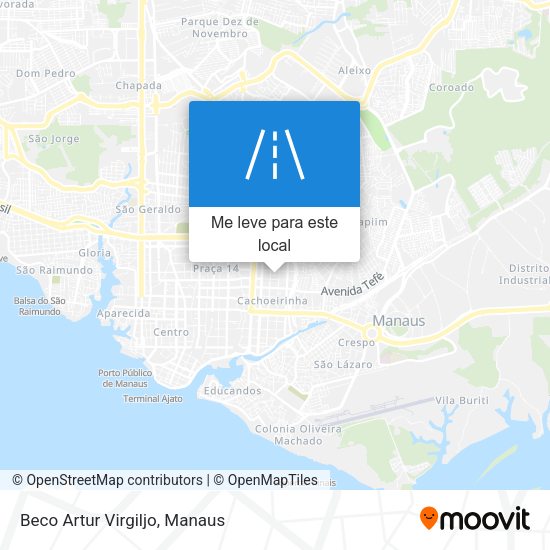Beco Artur Virgiljo mapa