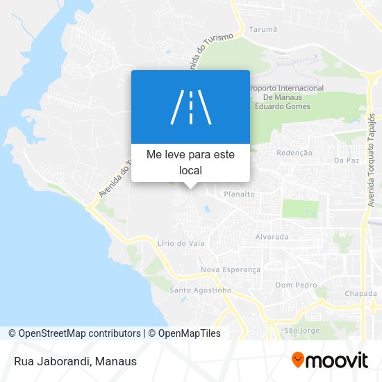Rua Jaborandi mapa