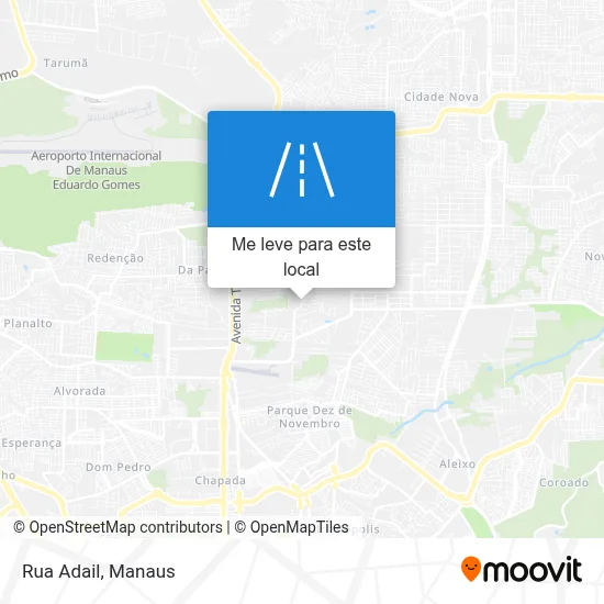 Rua Adail mapa